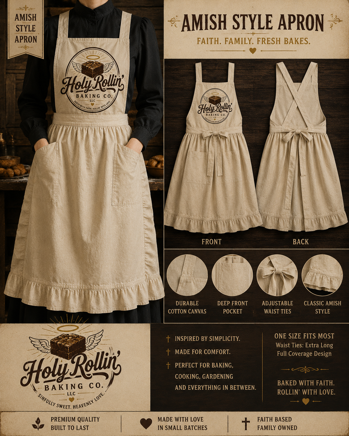 Holy Rollin' apron